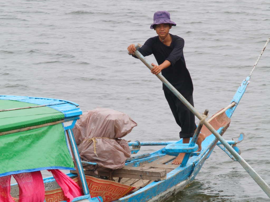 Sekong river boat